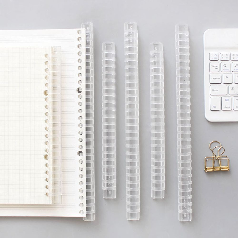 Binding Comb Plastic - Defter Albümü, Scrapbook Ciltleyici, Dairesel Halka,