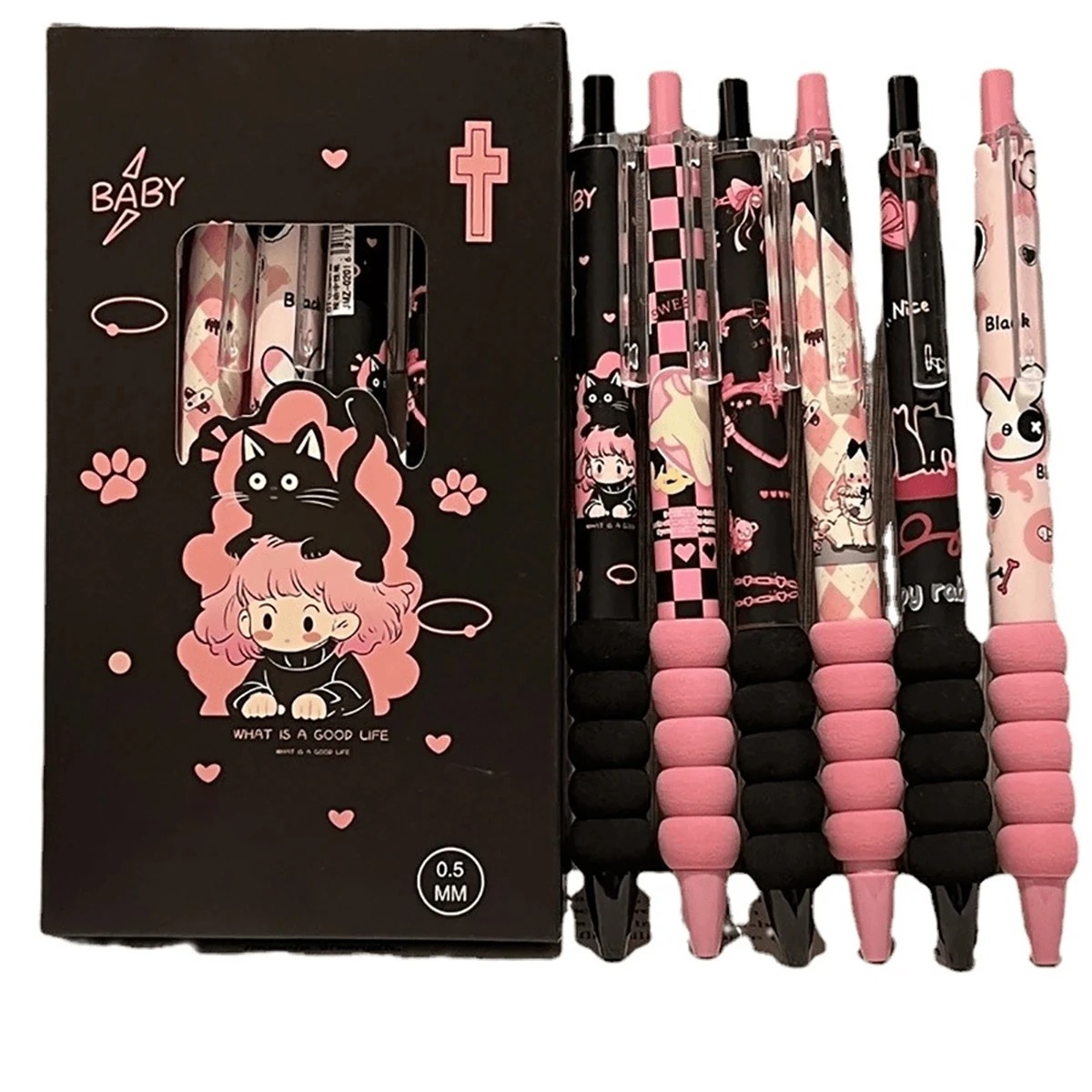 Ideal Stationery & Office Supply - 6 Parçalı Şık Sevimli Nötr Kalem