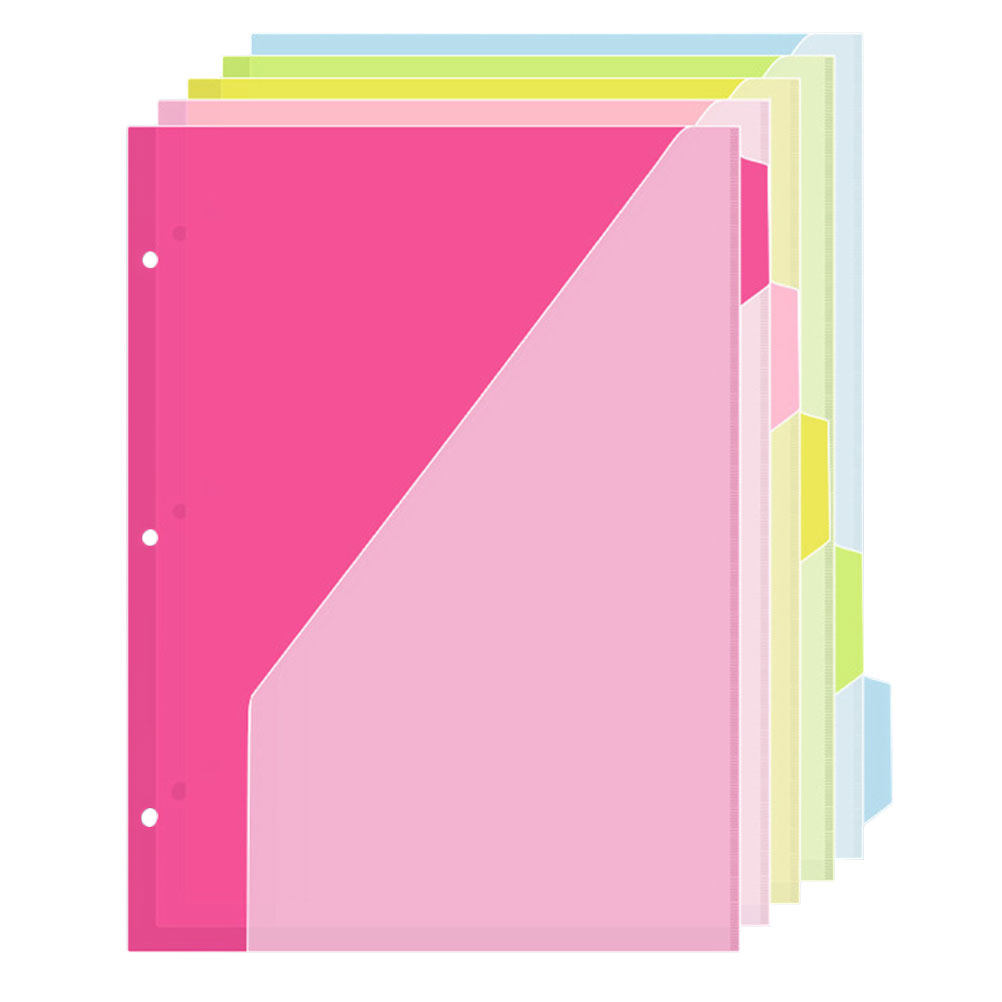 Index Tab Divider - 5 Adet Üç Delikli İndeks Sayfası