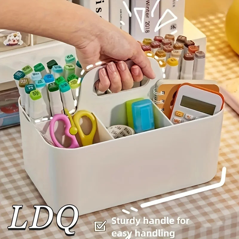 Ideal Stationery & Office Supply - Taşınabilir 5 Bölmeli Saklama Sepeti -