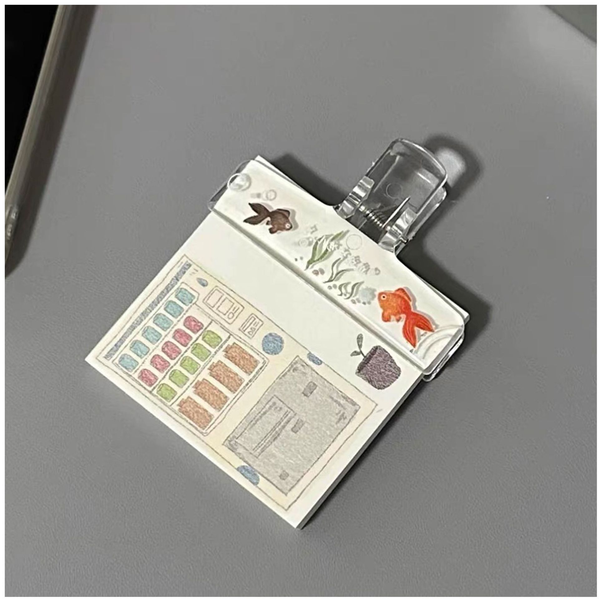 Binder Clip Assorted - Şeffaf Akrilik Bağlayıcı Klipler 1PC Büyük