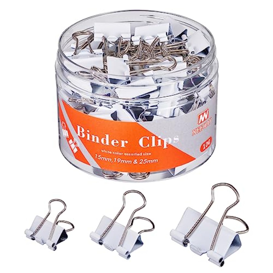 Binder Clip Assorted - Çeşitli Boyutlarda Bağlayıcı Klipsler, Ofis ve