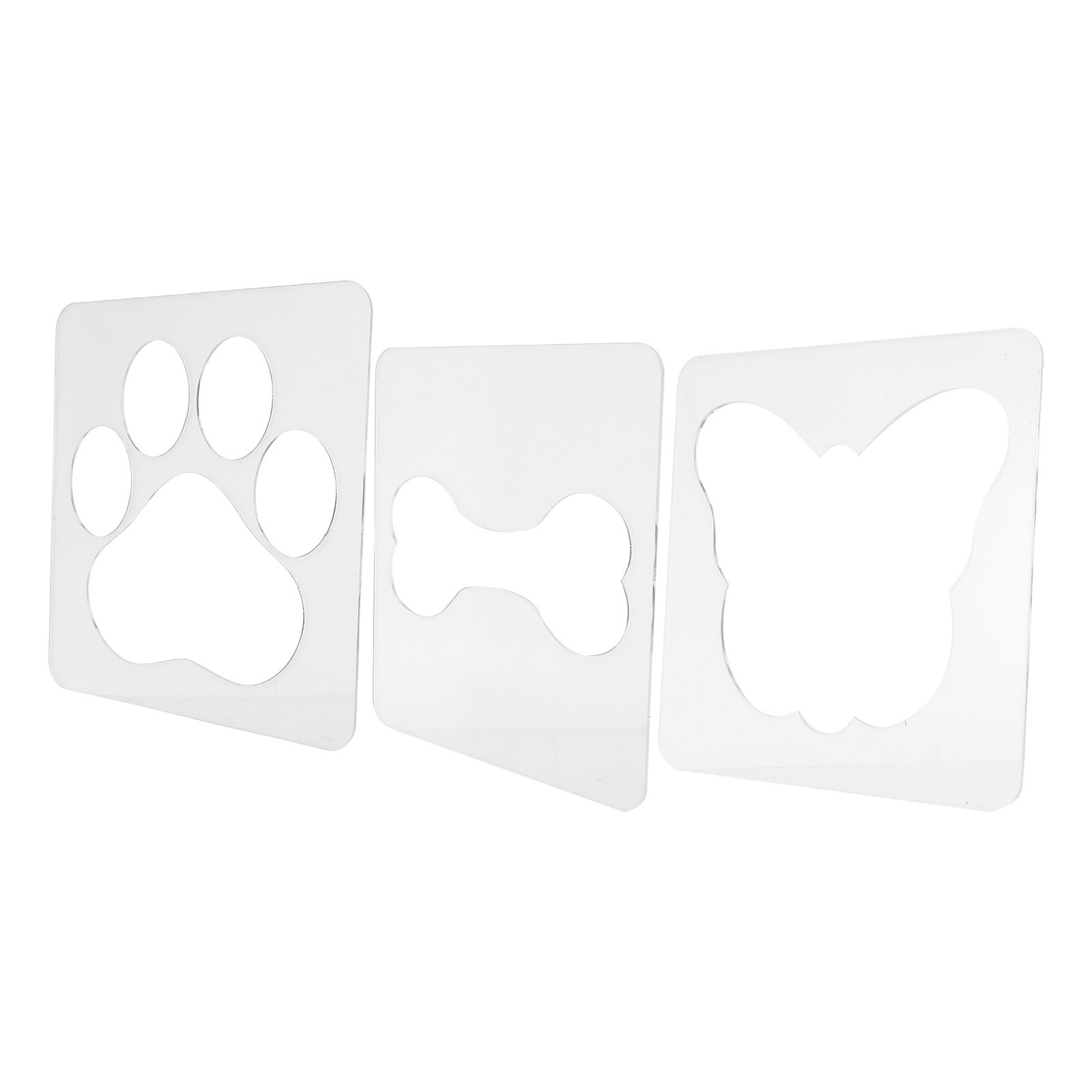 Ruler Set Transparent - 3 Adet Şeffaf Akrilik Kapitone Şablonları