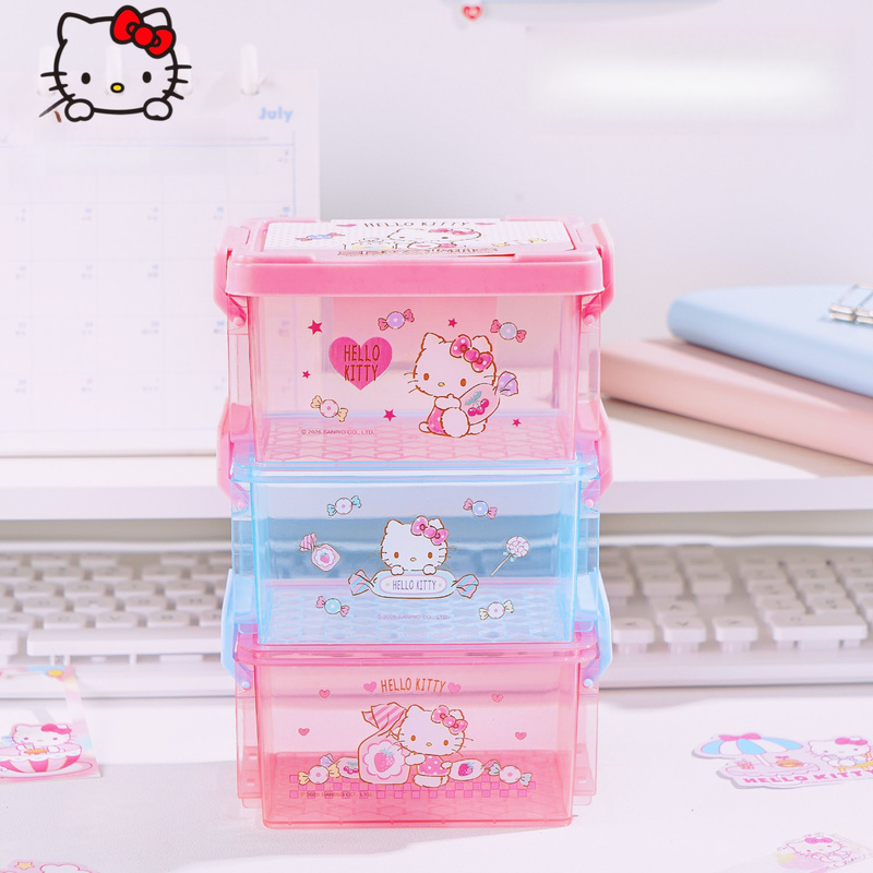 Office Supply Office Stationery Items - Hello Kitty Kırtasiye Masaüstü Saklama Kutusu