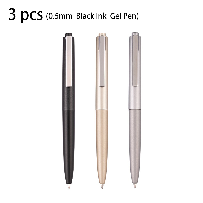 Stationery Supplies Business - Deli 3 adet 0.5mm/0.7mm Siyah Mürekkep