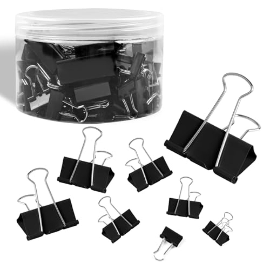 Binder Clip Assorted - 125 Adet Renkli Dosya Klipsleri, Çeşitli