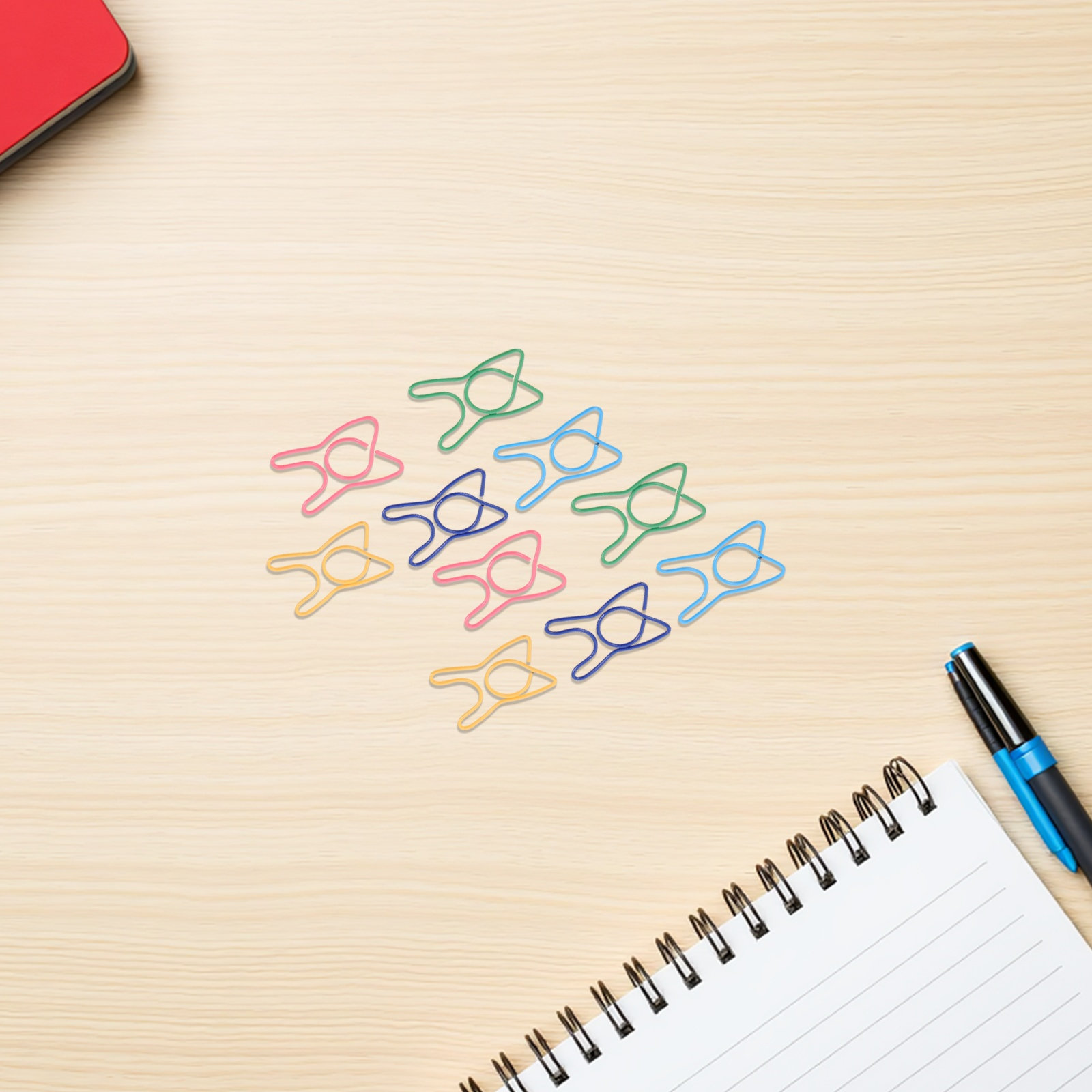 Binder Clip Assorted - 100 Adet Renkli Diş Şeklinde Ataşlar