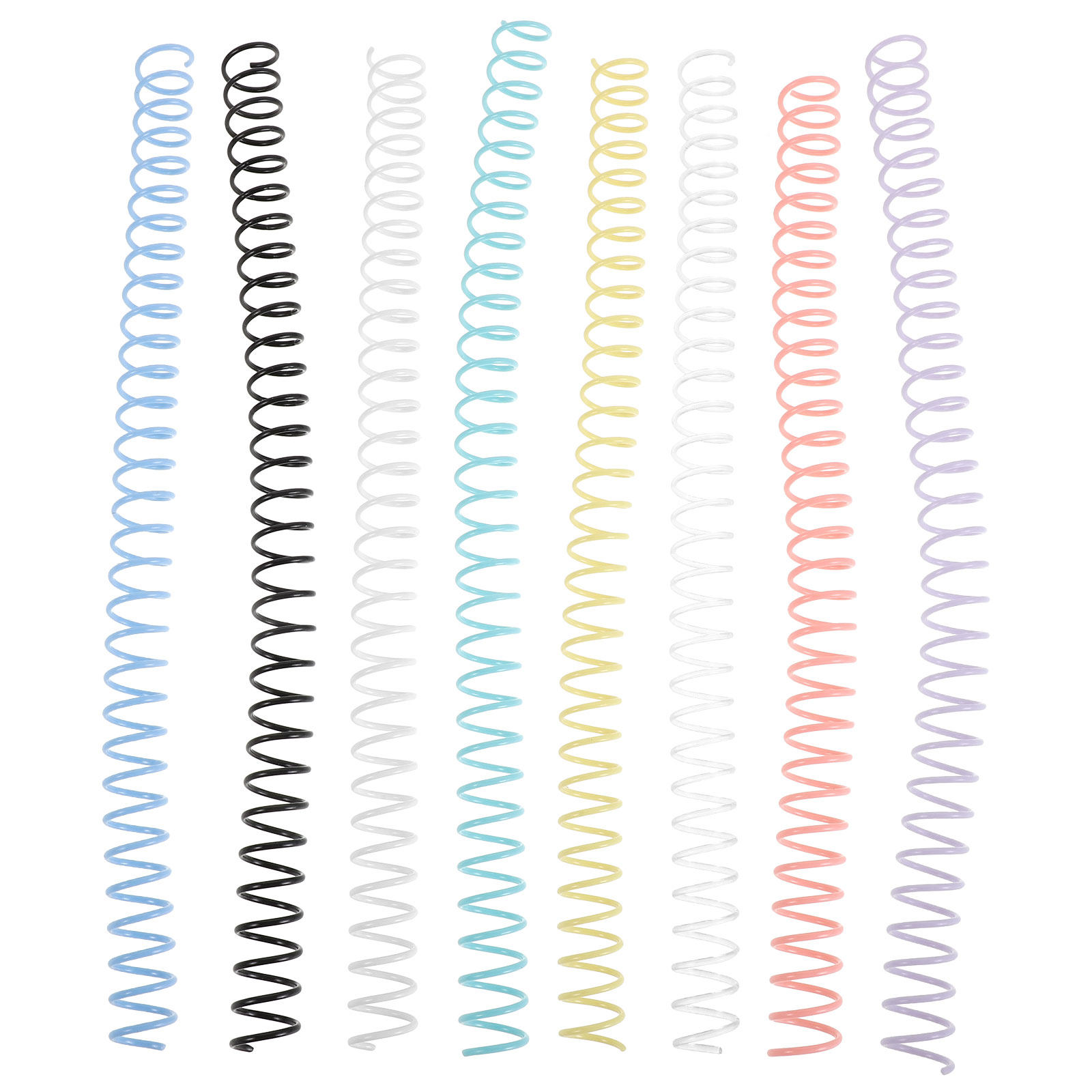 Binding Comb Plastic - 8 adet plastik spiral ciltleme bobinleri