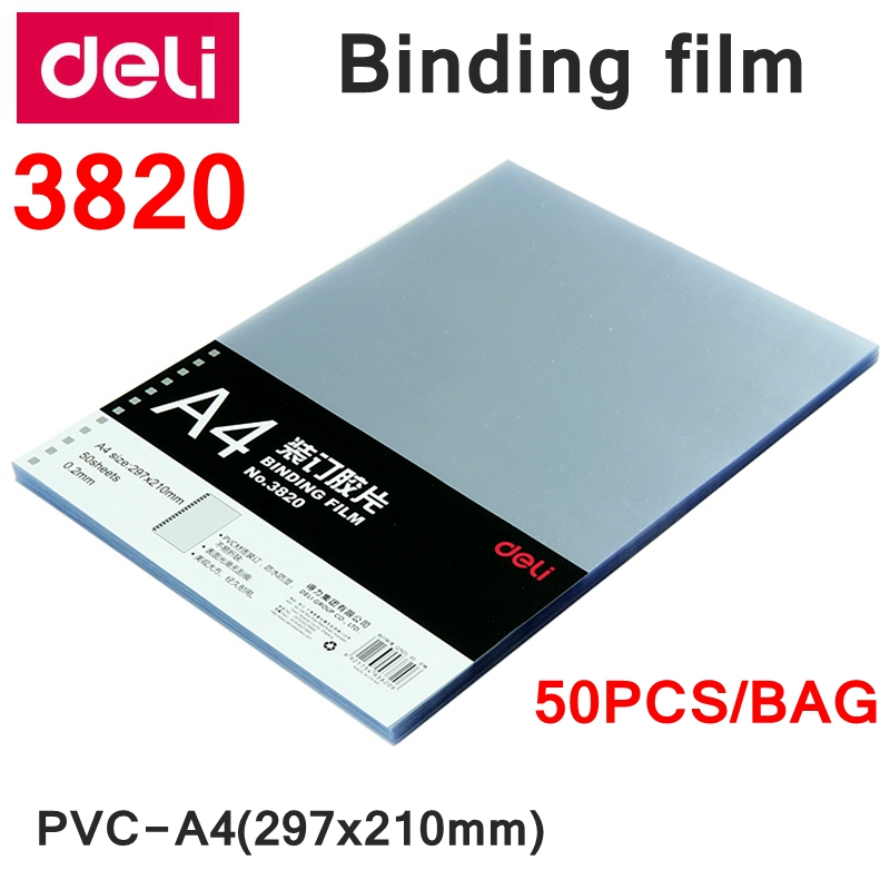 Binding Comb Plastic - 50 adet Deli 3820 A4 PVC