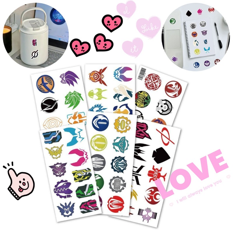 Memo Pad Sticky - 60 sayfa Kamen Rider Logo Çıkartmaları