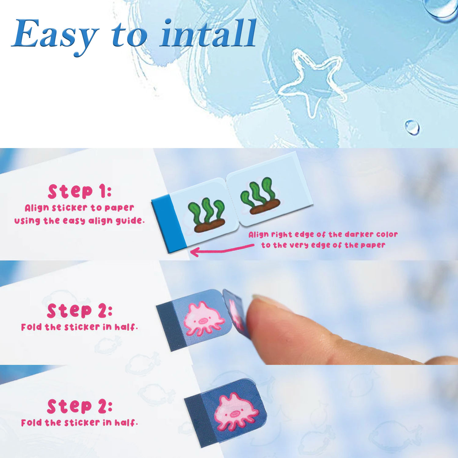 Deniz Yaratığı Lil Tab Çıkartm - Index Tab Divider incelemesi ve fiyatı