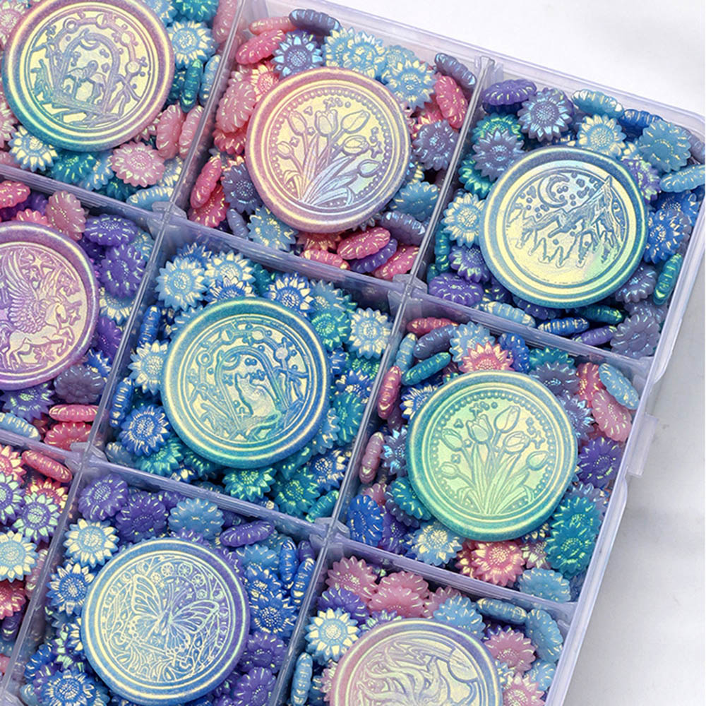 100 adet Karışık Renkli Glitte - Wax Seal Stamp Kit incelemesi ve fiyatı