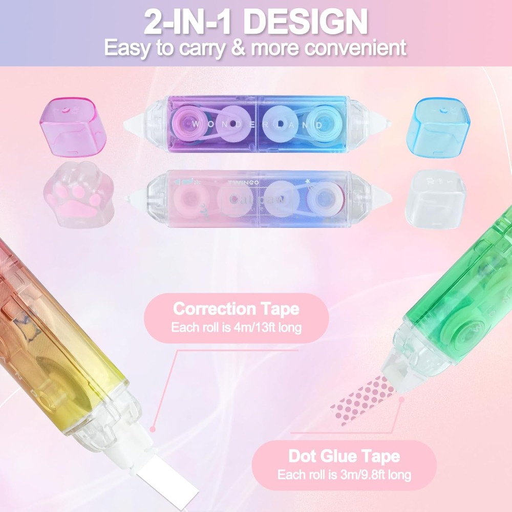 6 Adet Düzeltme Bandı, Çift Ta - Correction Tape Roller incelemesi ve fiyatı