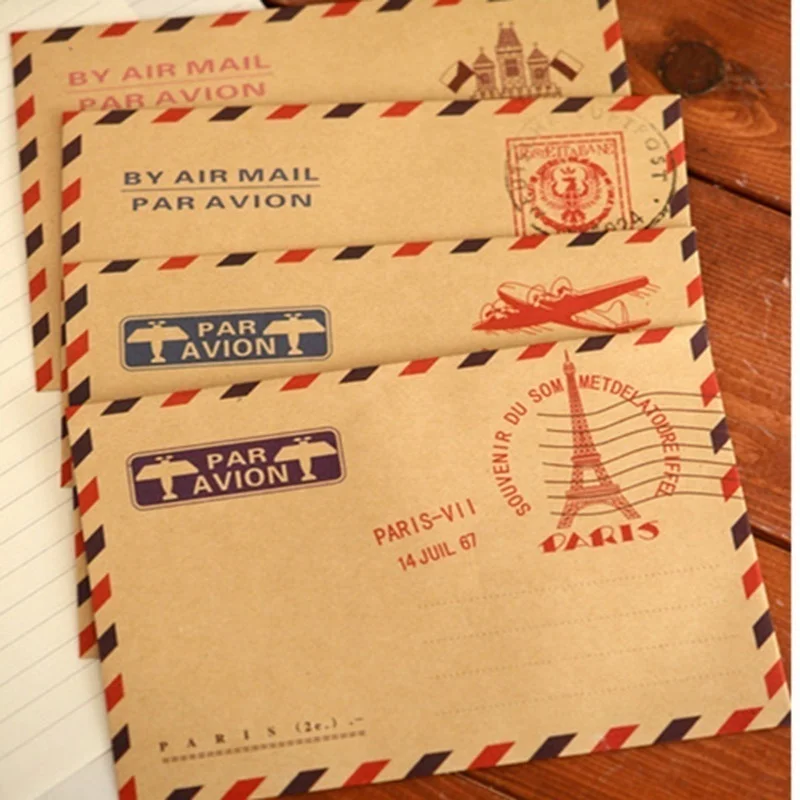 10 adet 9.7*7.5cm Retro popüle - Letter Envelope Kraft incelemesi ve fiyatı