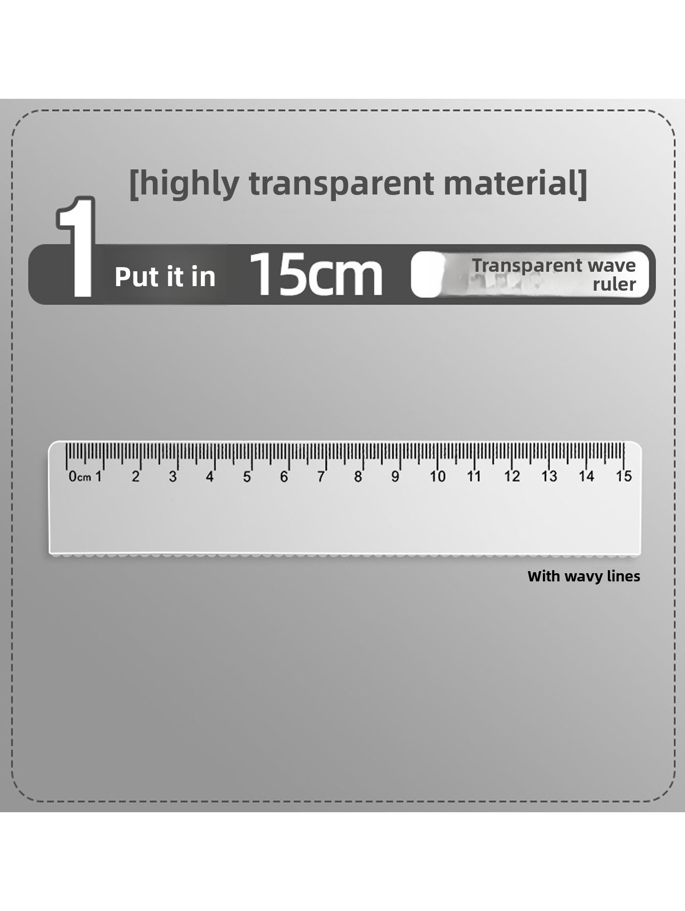 Şeffaf plastik cetvel geometri - Ruler Set Transparent incelemesi ve fiyatı