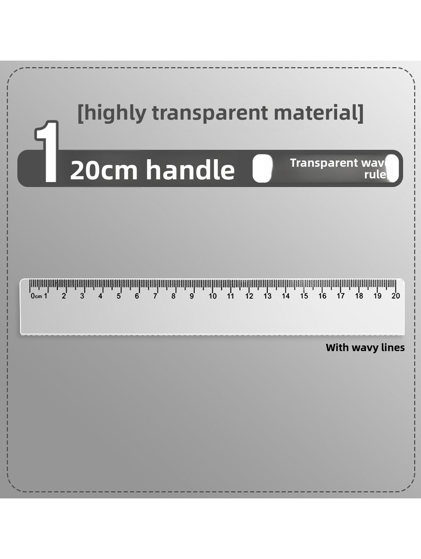 Şeffaf plastik cetvel geometri - Ruler Set Transparent incelemesi ve fiyatı
