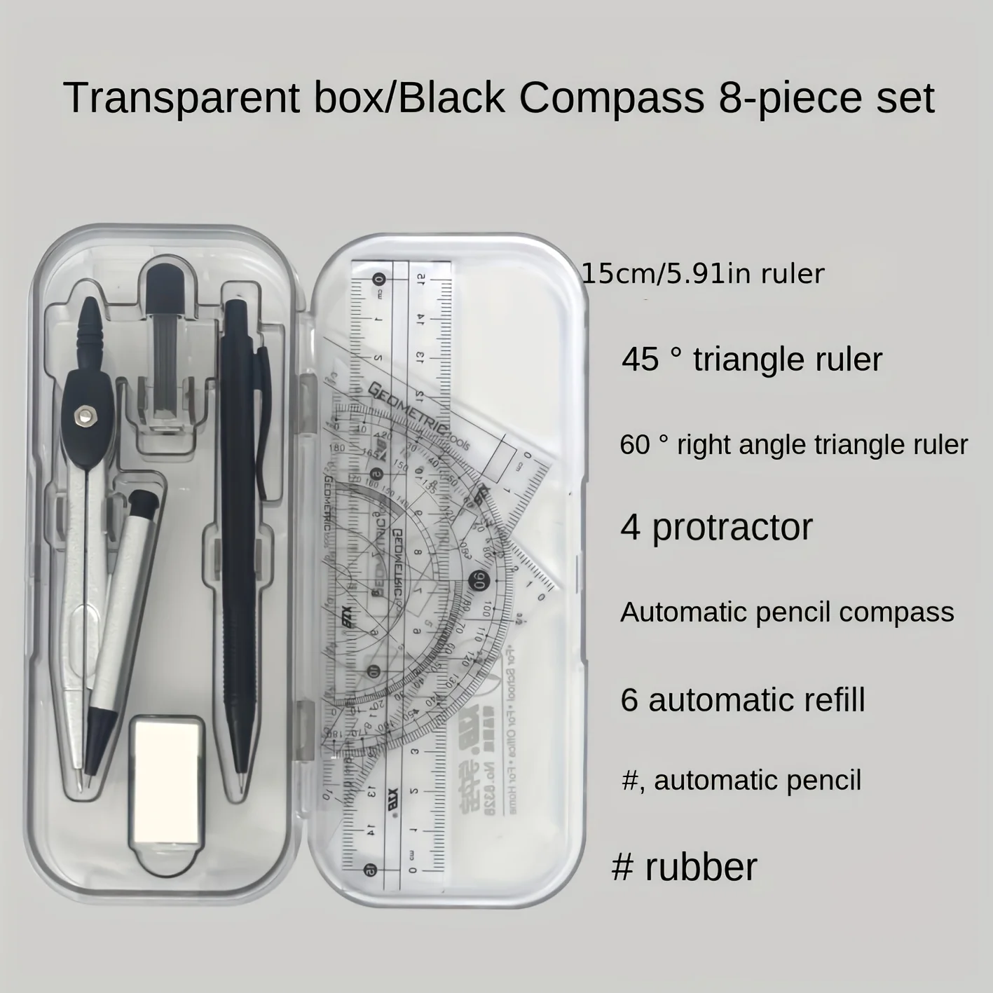 Pusula Cetveli ve İletki ile 8 - Compass Geometry Set incelemesi ve fiyatı