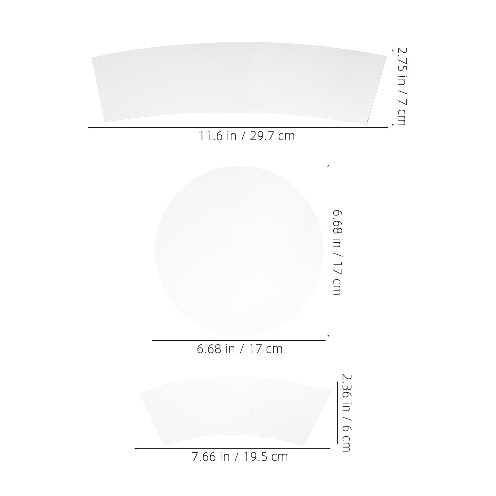 3 adet şeffaf akrilik kapitone - Ruler Set Transparent incelemesi ve fiyatı