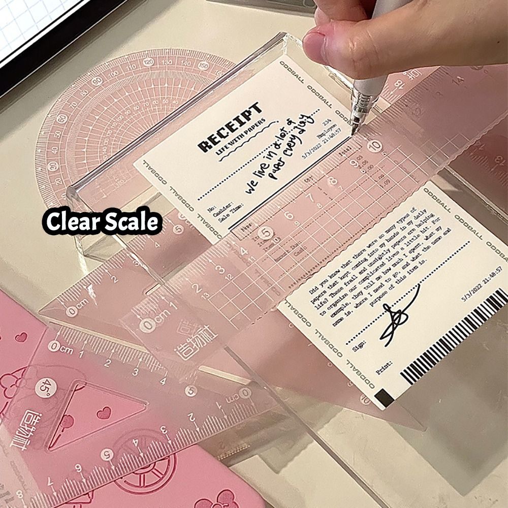 4 adet/takım Çok Fonksiyonlu 1 - Ruler Set Transparent incelemesi ve fiyatı
