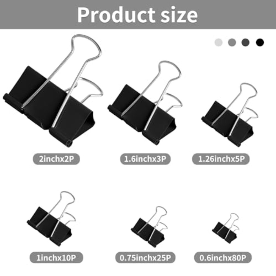 125 Adet Renkli Dosya Klipsler - Binder Clip Assorted incelemesi ve fiyatı