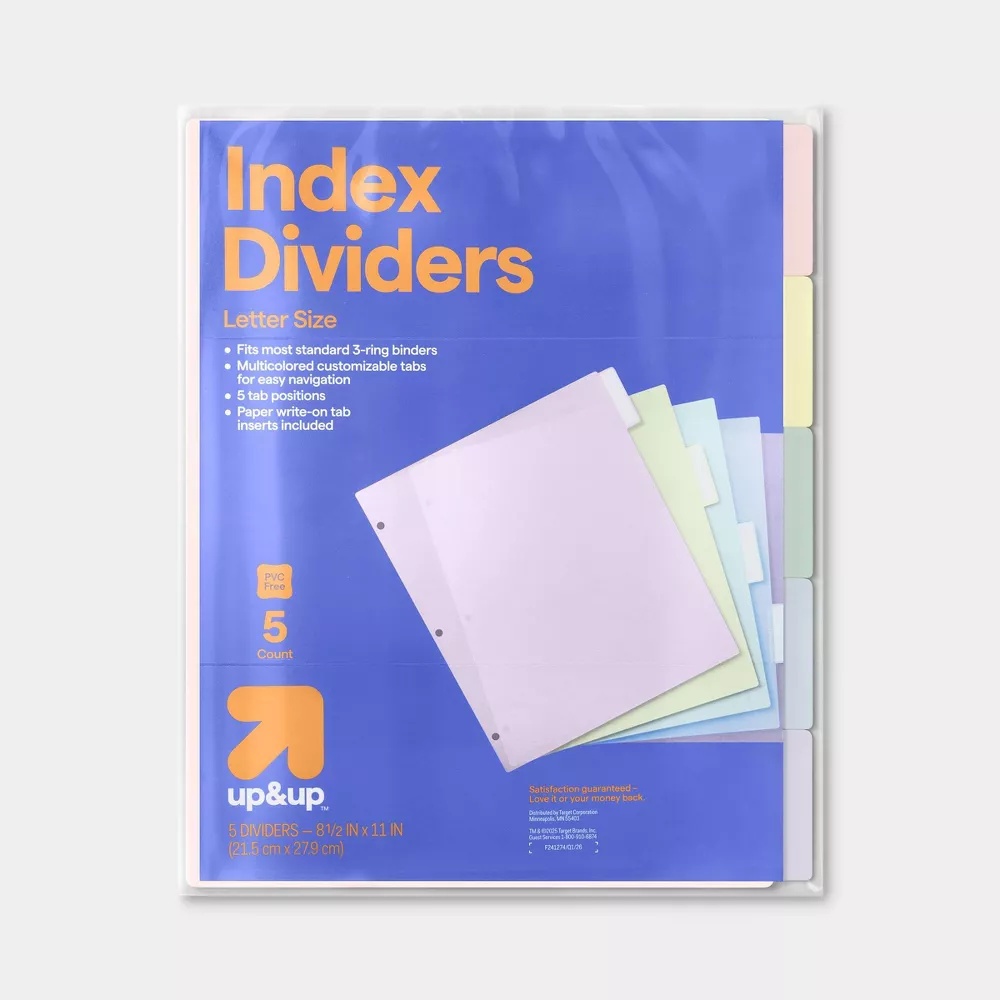 2026 Yeni 5'li Paket Çok Renkl - Index Tab Divider incelemesi ve fiyatı