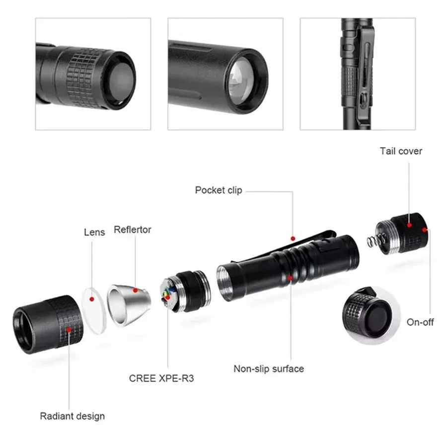 1-4 adet Mini taşınabilir LED  - Stationery Supply incelemesi ve fiyatı