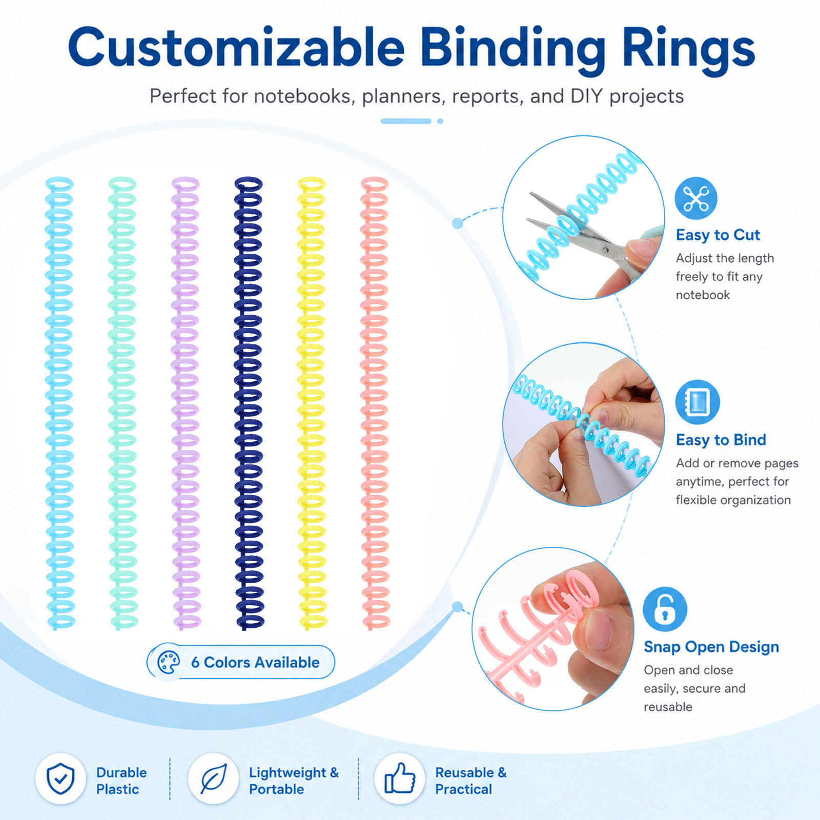 12 Adet Bağlama Telleri Plasti - Binding Comb Plastic incelemesi ve fiyatı