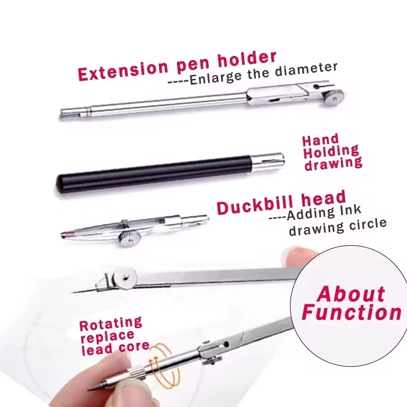 Paslanmaz çelik çok fonksiyonl - Compass Geometry Set incelemesi ve fiyatı