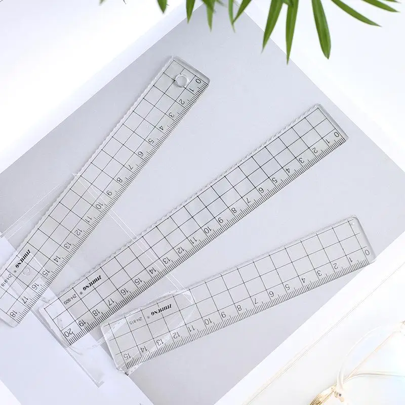 1 adet Simple15cm 18cm 20cm şe - Ruler Set Transparent incelemesi ve fiyatı