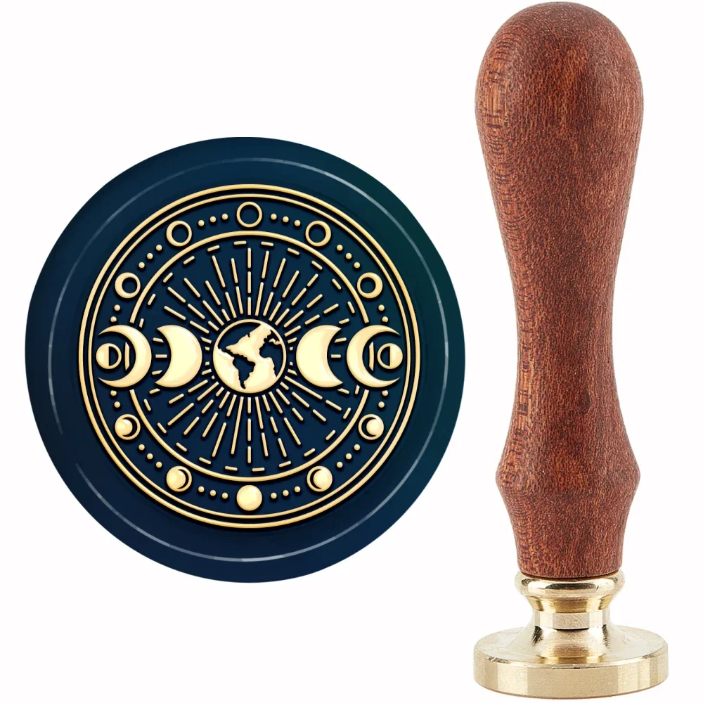 1 adet ay fazı mühür mumu damg - Wax Seal Stamp Kit incelemesi ve fiyatı