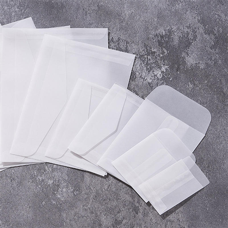 50 adet/grup Boş Saydam Zarf D - Letter Envelope Kraft incelemesi ve fiyatı