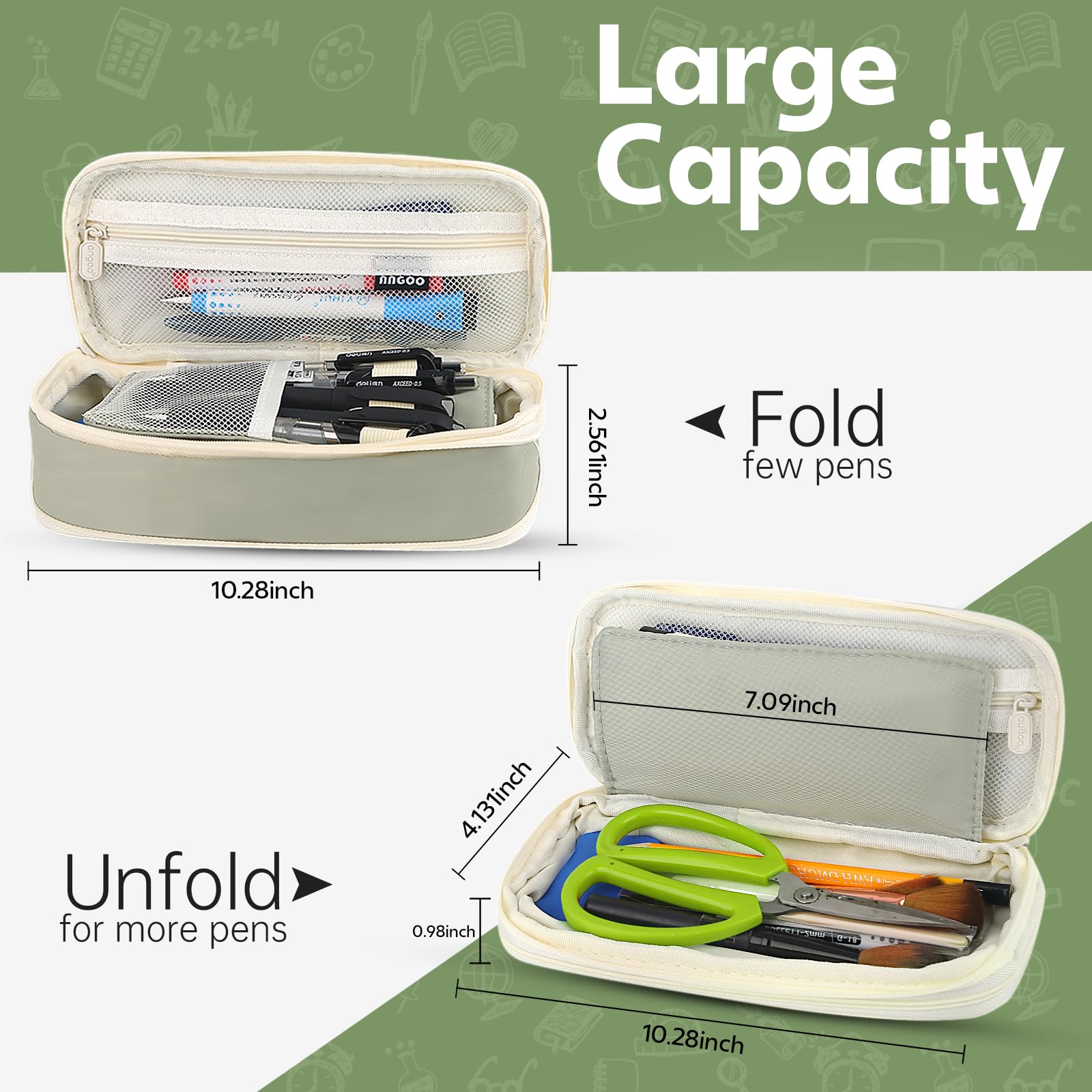 Büyük kapasiteli yeşil kalem k - Ideal Stationery & Office Supply incelemesi ve fiyatı
