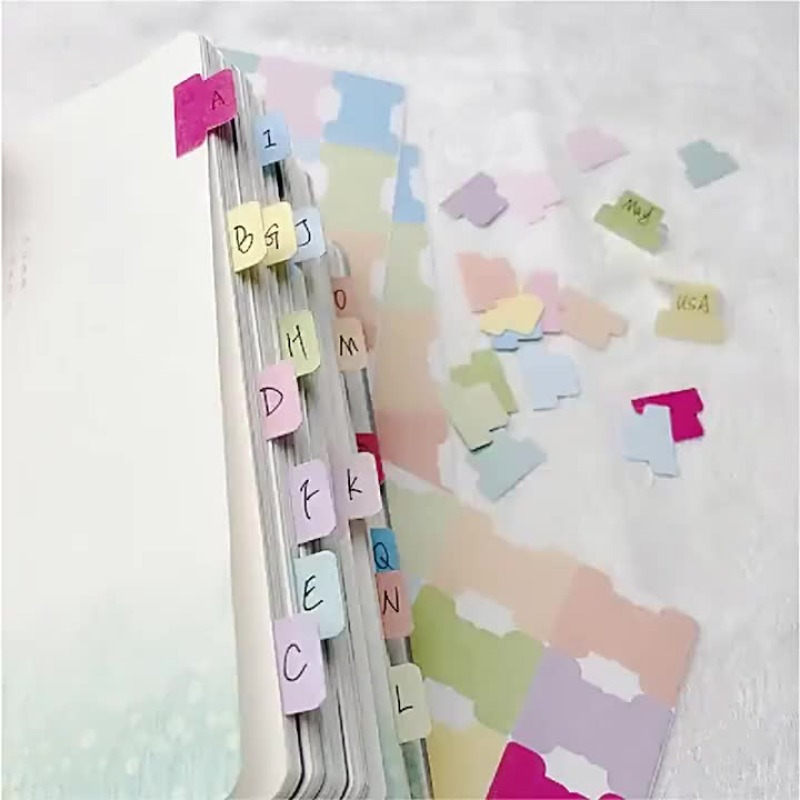 Renkli Yapışkan İndeks Sekmele - Index Tab Divider incelemesi ve fiyatı