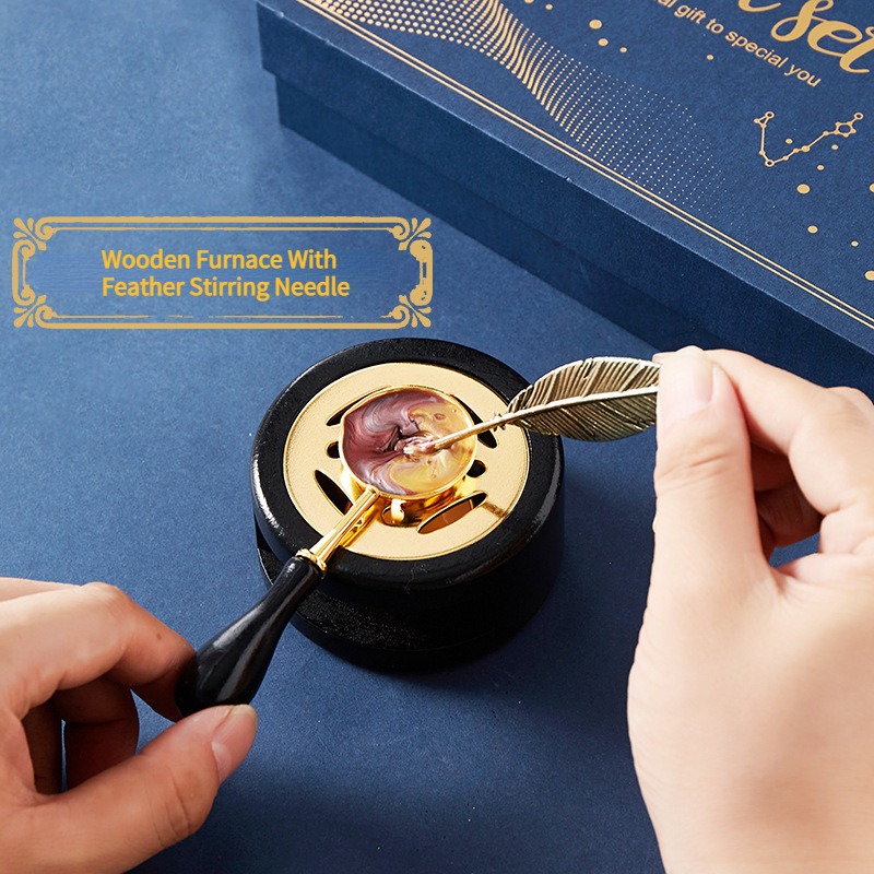 Yıldızlı yangın cila damga set - Wax Seal Stamp Kit incelemesi ve fiyatı