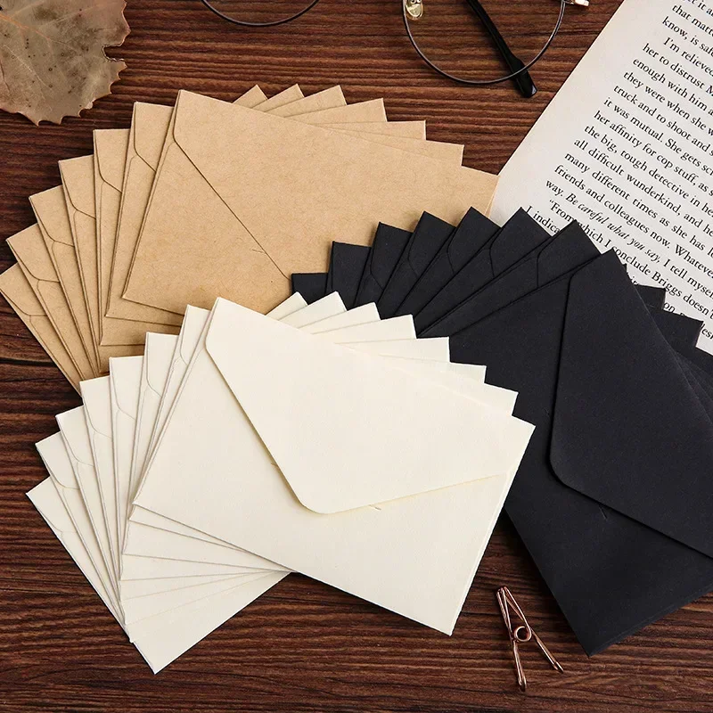 20/40/80 adet klasik beyaz siy - Letter Envelope Kraft incelemesi ve fiyatı
